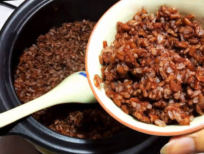 Nấu cơm gạo lứt